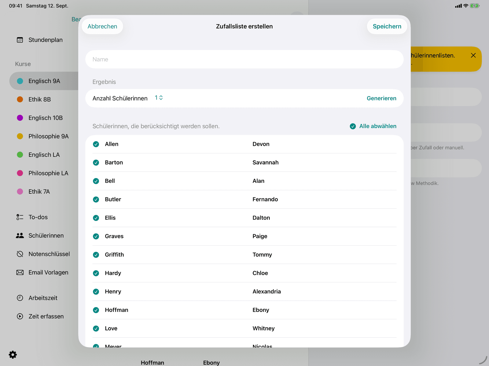 Zufallsliste